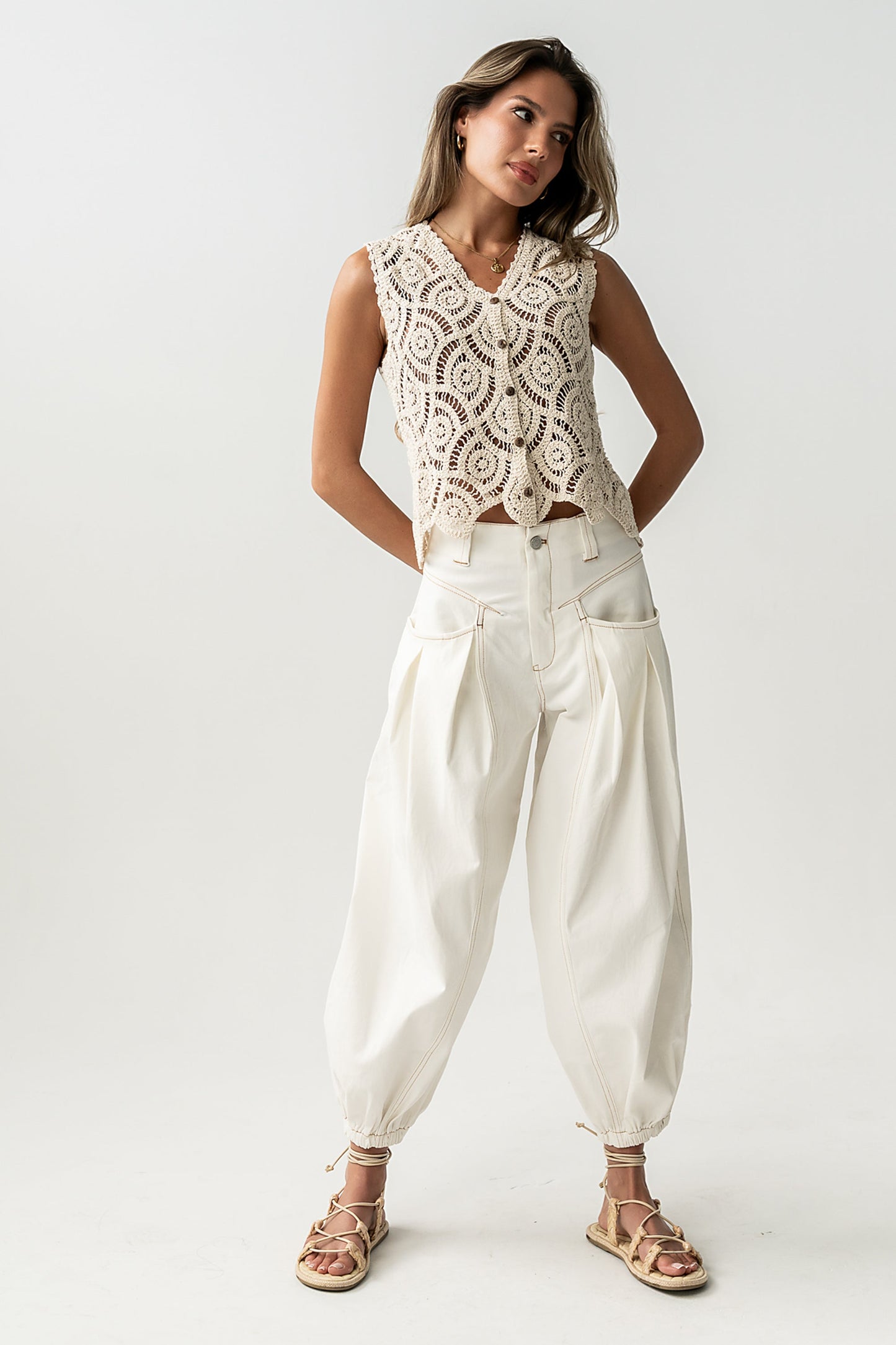 Correy Pants in Off White