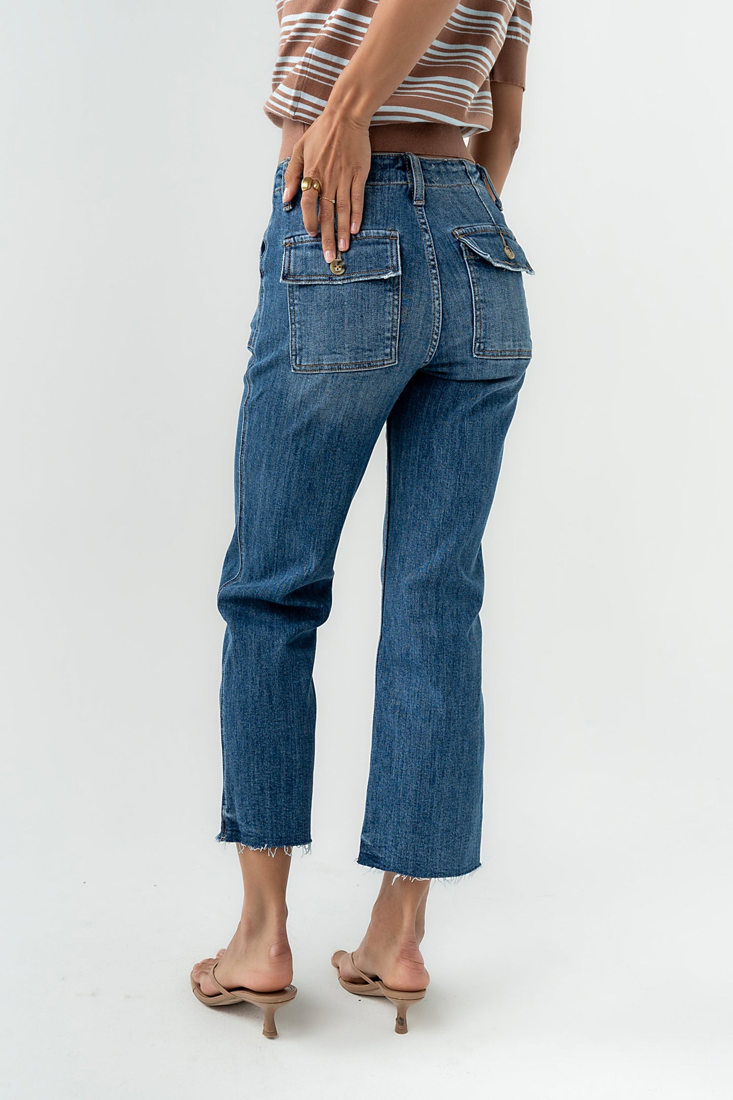 Eileen Cropped Straight Leg Jeans