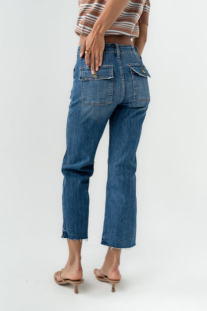 Eileen Cropped Straight Leg Jeans
