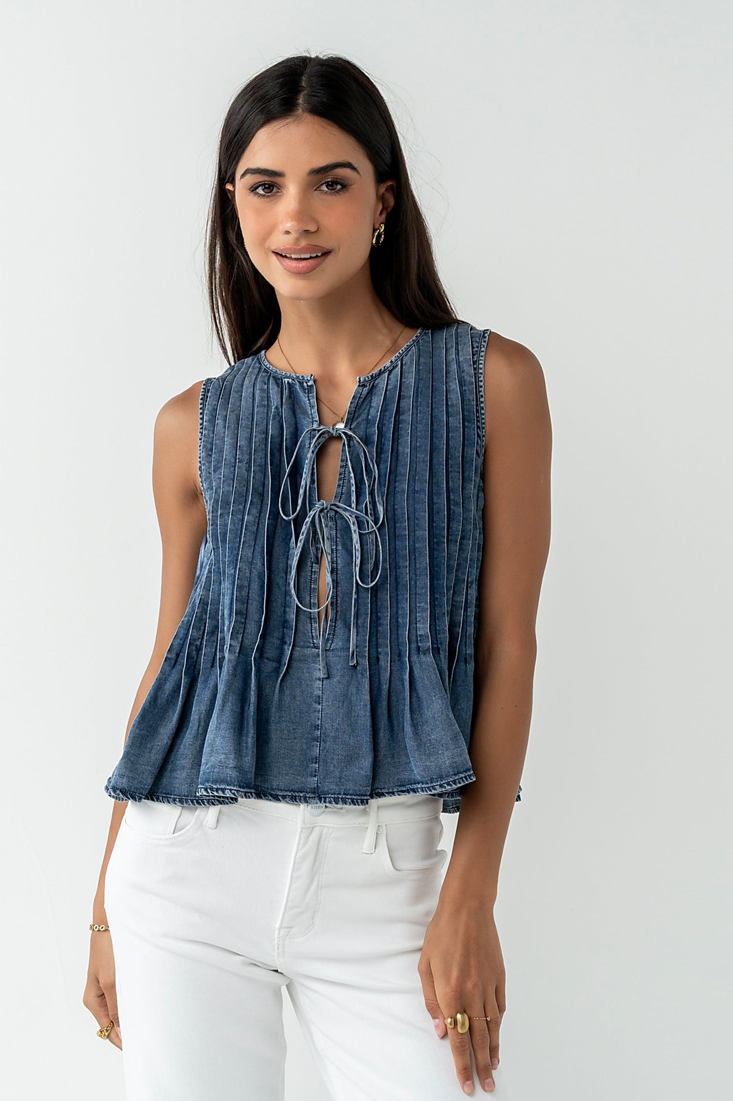 Caiden Pleated Top