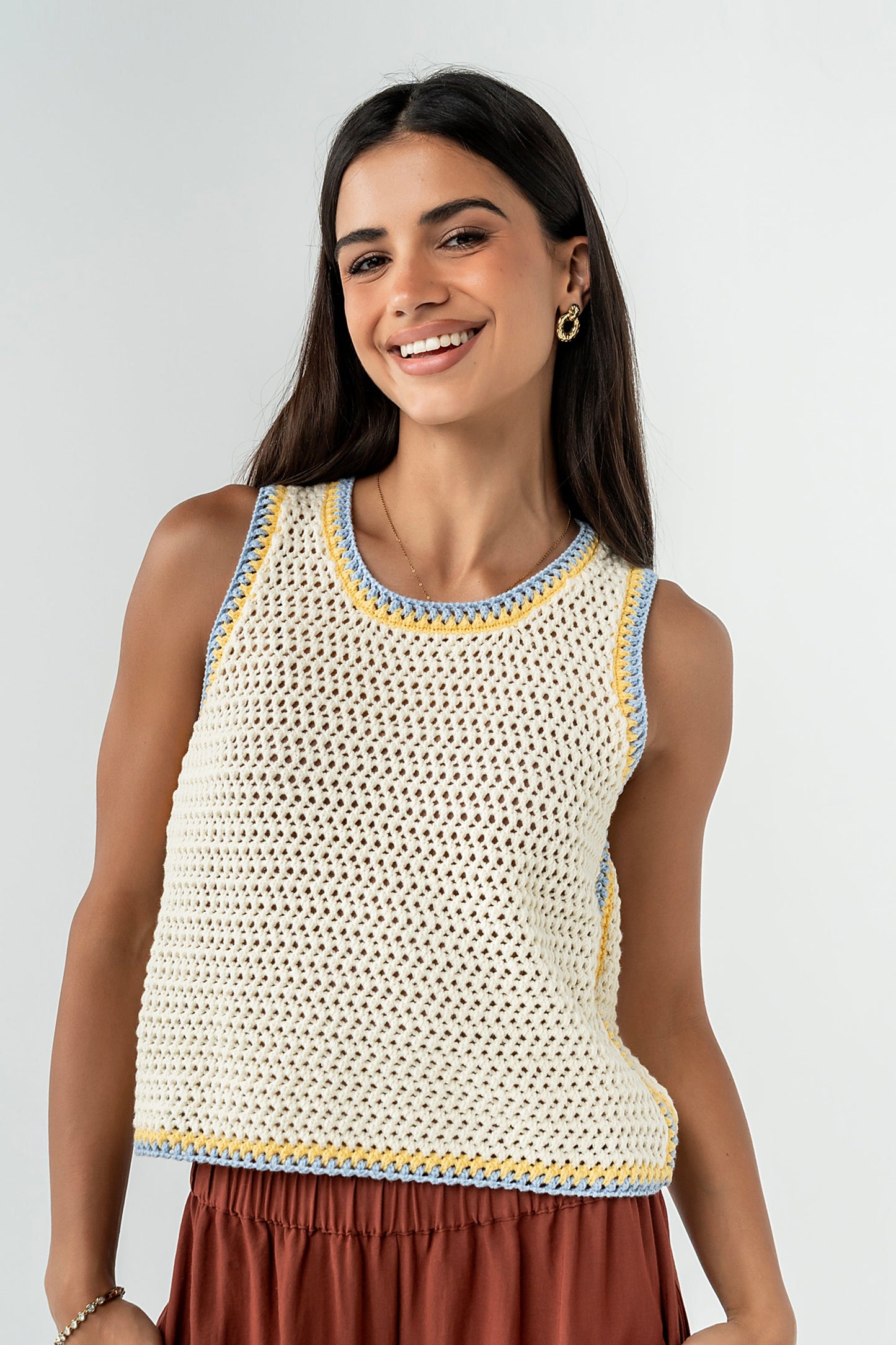 Cecily Crochet Tank Top