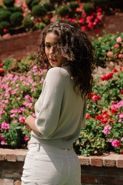 Camille Oversized Sweater in Mint