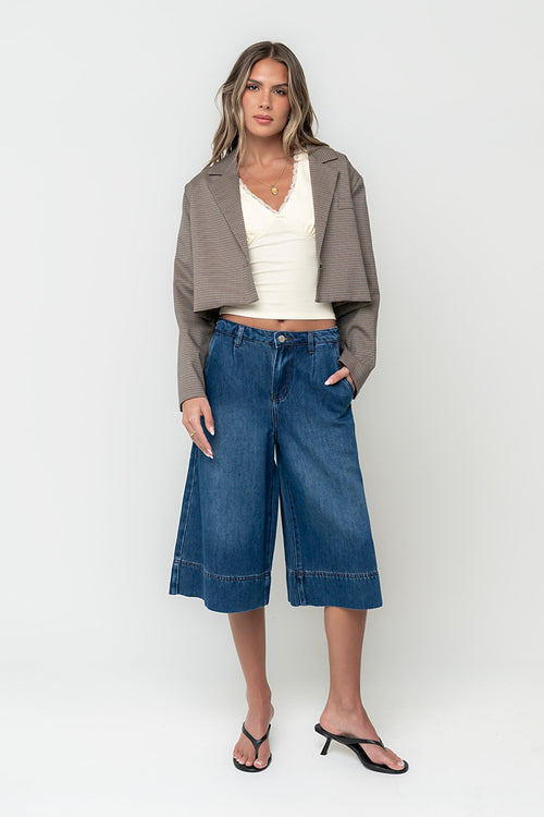 Crystal Cropped Blazer