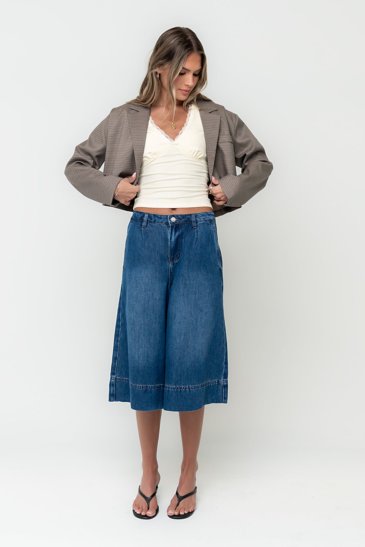 Crystal Cropped Blazer