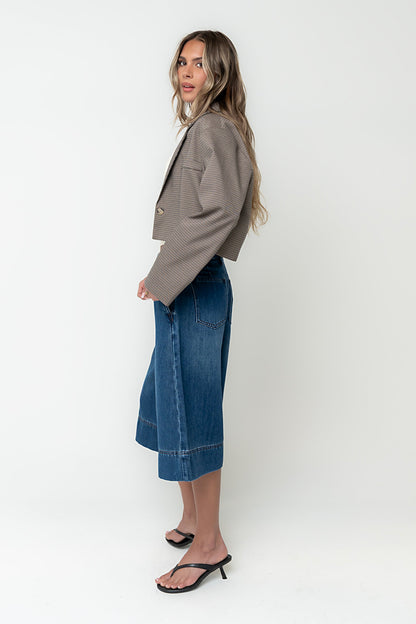 Crystal Cropped Blazer