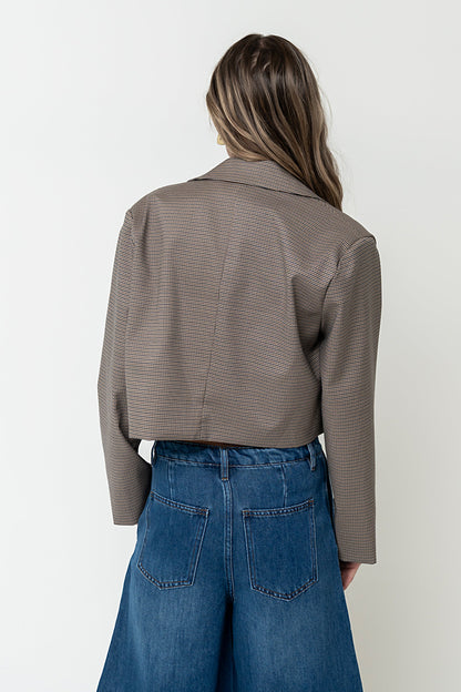 Crystal Cropped Blazer