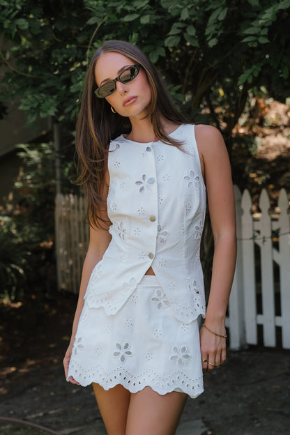 Gage Embroidered Skort
