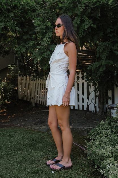 Gage Embroidered Skort