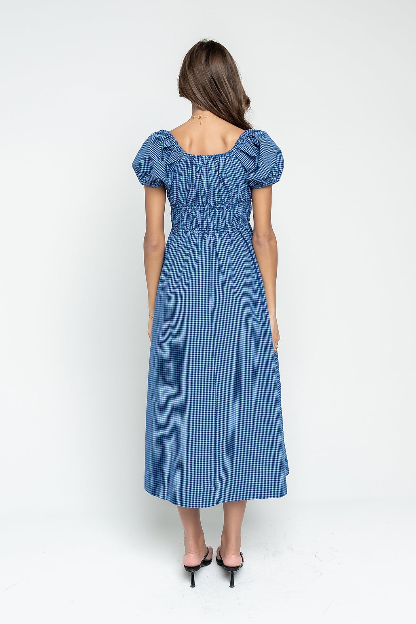 Gracie Plaid Midi Dress