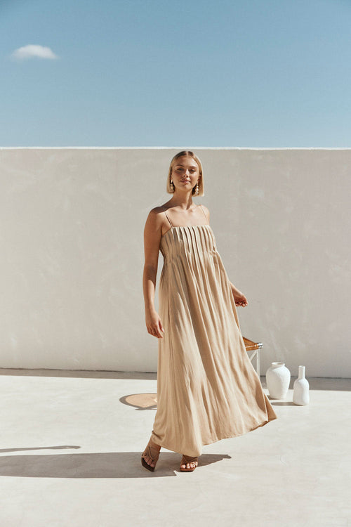 SAMPLE-Ada Dress - Tan