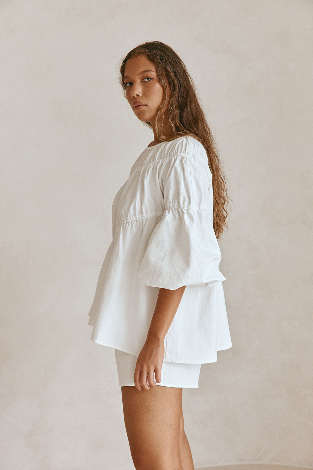 SAMPLE-Akel Top - White