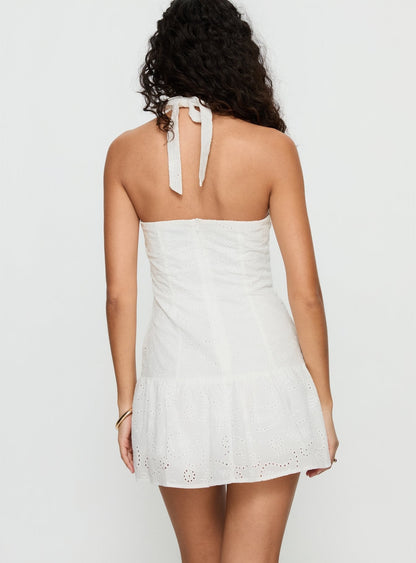 Diandra Halter Romper White