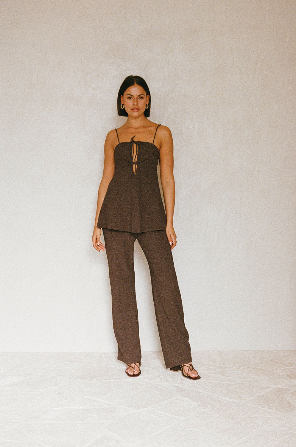 SAMPLE-Ashton Jumpsuit - Chocolate