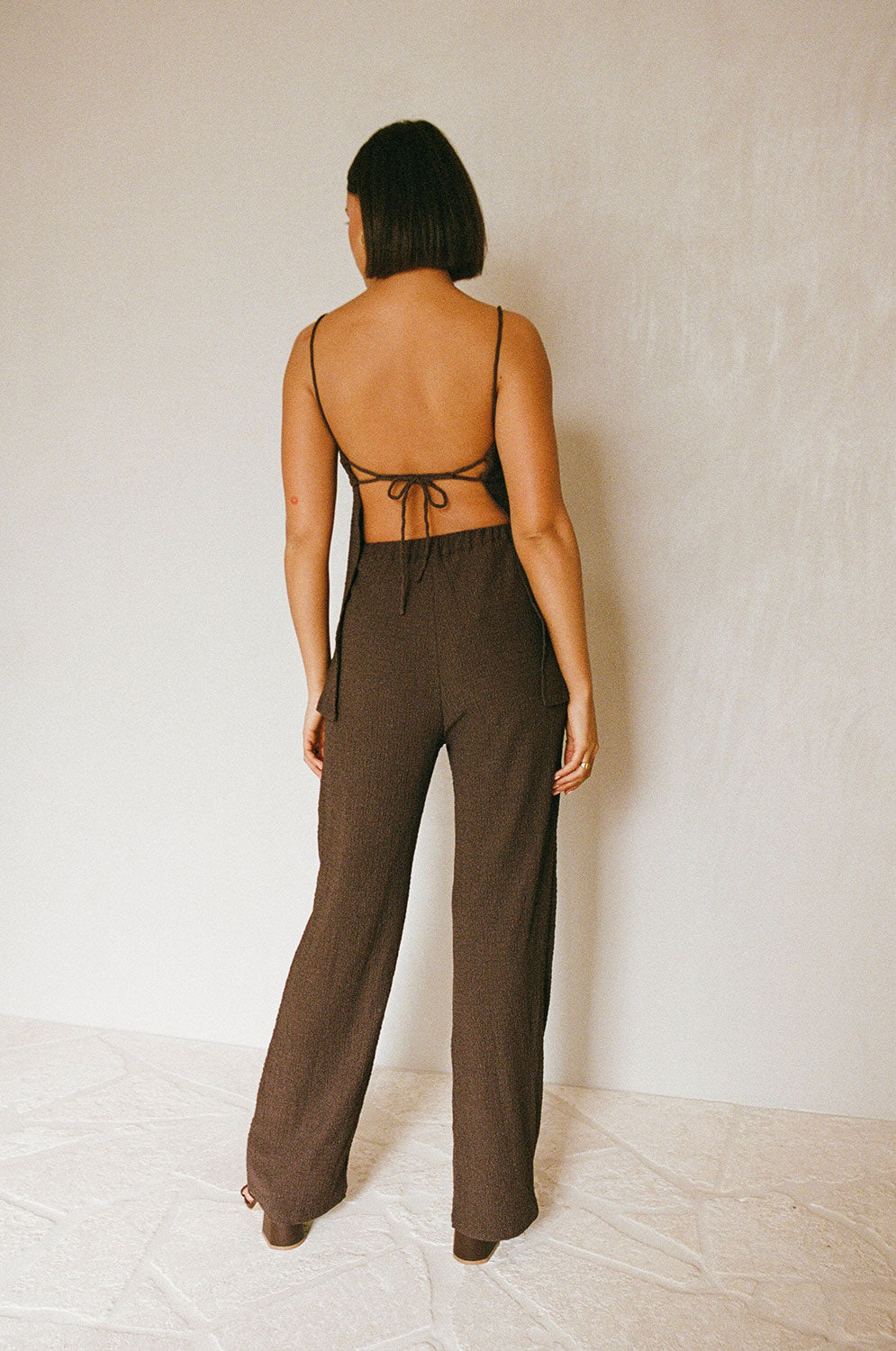 SAMPLE-Ashton Jumpsuit - Chocolate