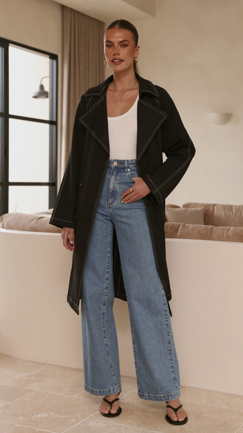 Cora Trench Coat - Black