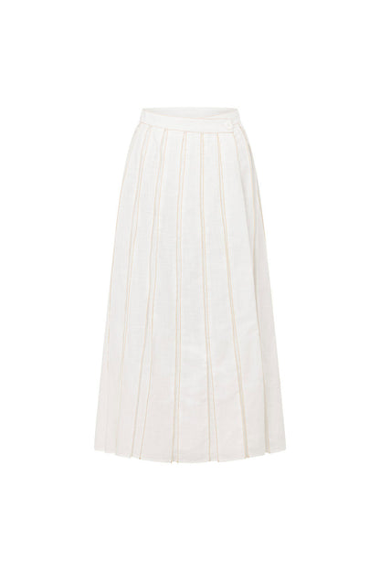 Dien Wrap Skirt - White