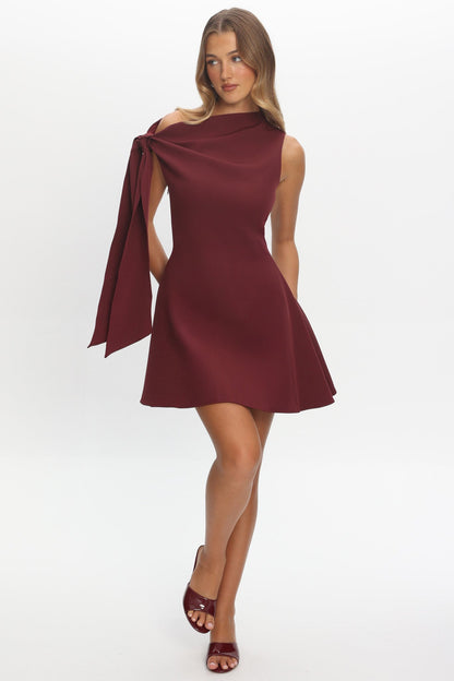 It’s A Match Mini Dress Burgundy