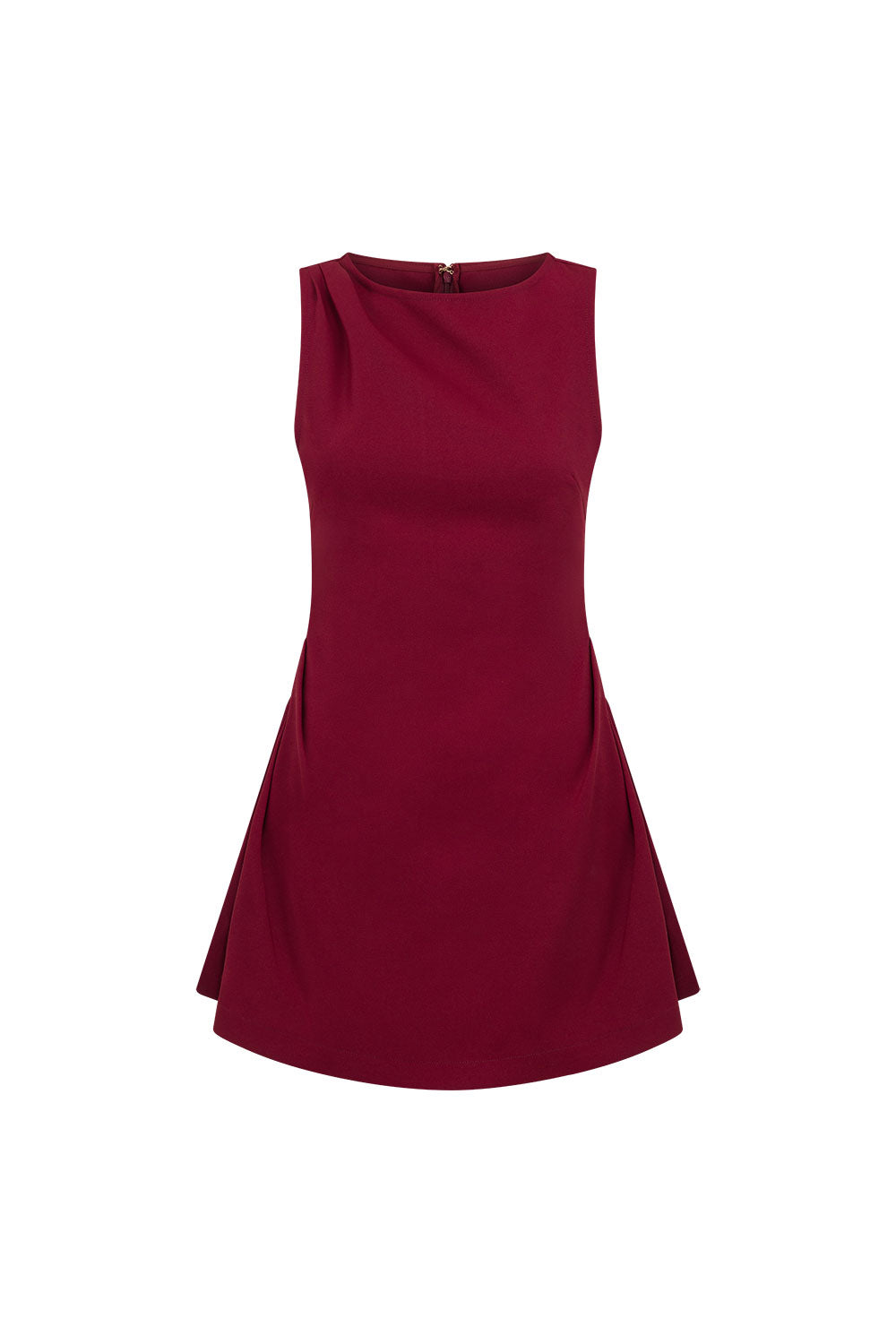 SAMPLE-Camellia Dress - Burgundy