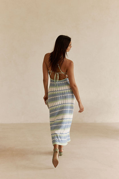 Bexley Knit Dress - Sky