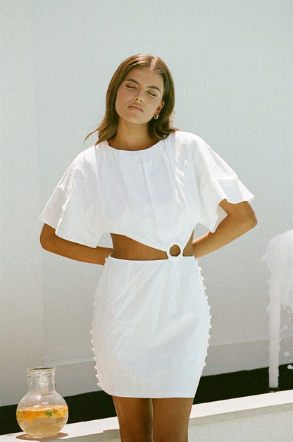 SAMPLE-Calista Dress - White