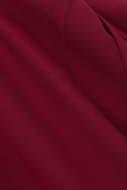 SAMPLE-Camellia Dress - Burgundy