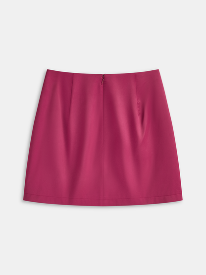Bow Detail Sleeveless Top & Mini Skirt Set