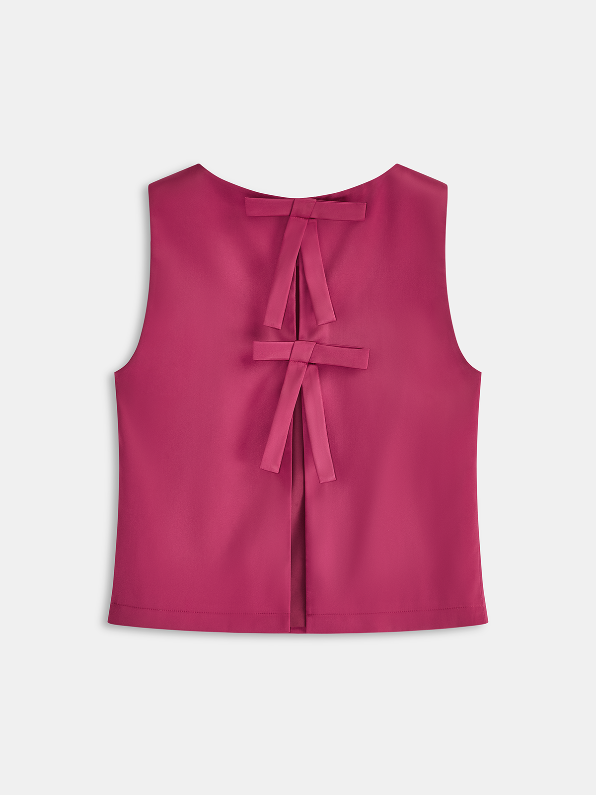 Bow Detail Sleeveless Top & Mini Skirt Set