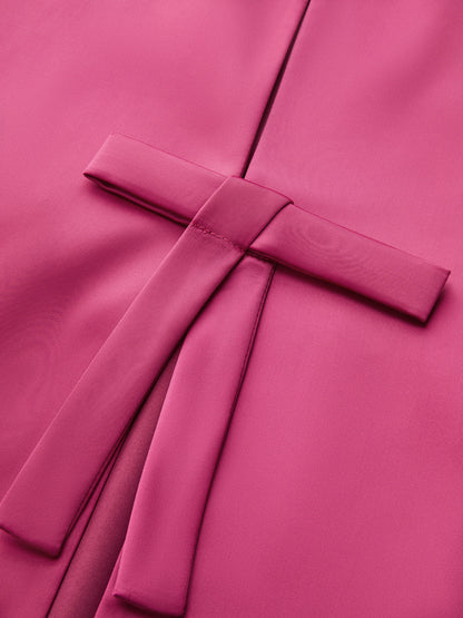 Bow Detail Sleeveless Top & Mini Skirt Set