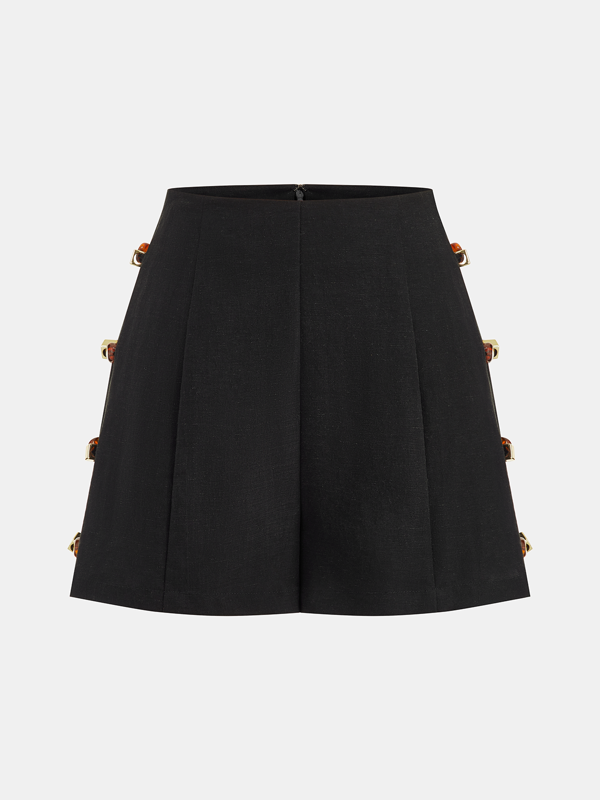 Tortoiseshell Detail Sleeveless Top & Shorts Set