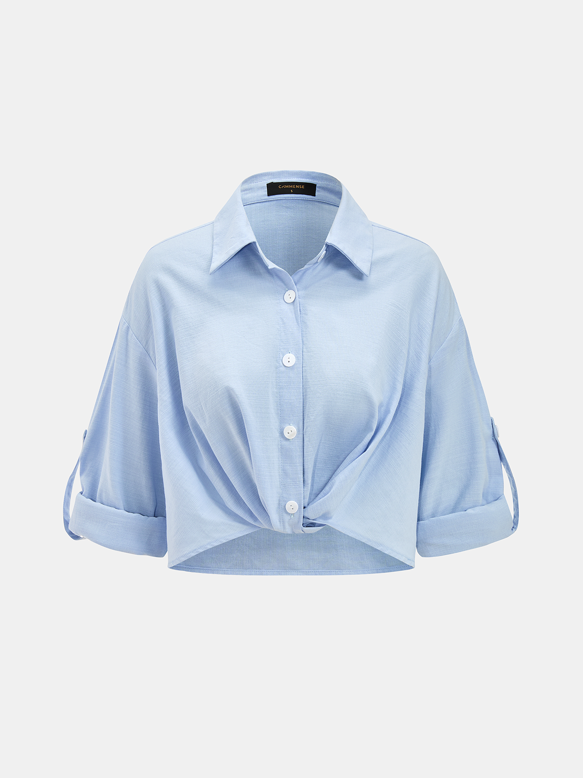 Cotton Linen Shirt & Wide Leg Pants Set