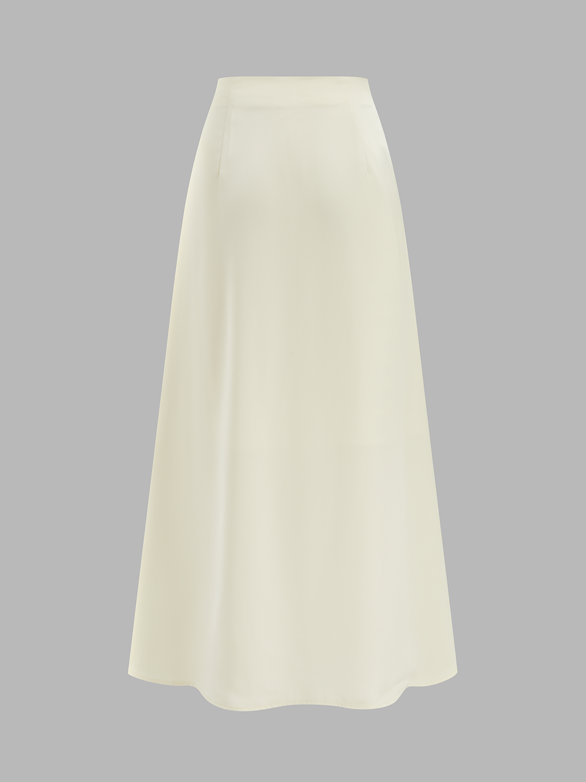 Lace Trim Satin Cowl Neck Top & Mermaid Skirt Set