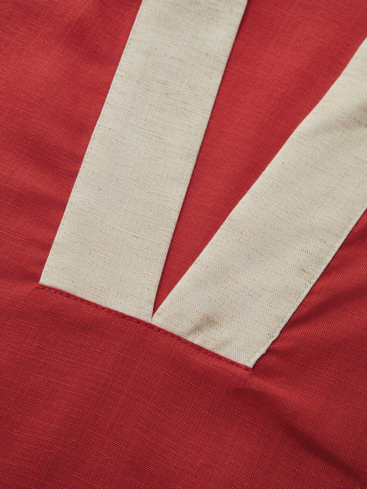 Tencel Linen Blend Contrast Trim Shift Dress