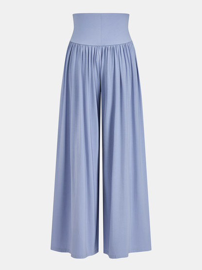 Chain Halter Bodysuit & High-Waisted Palazzo Pants Set