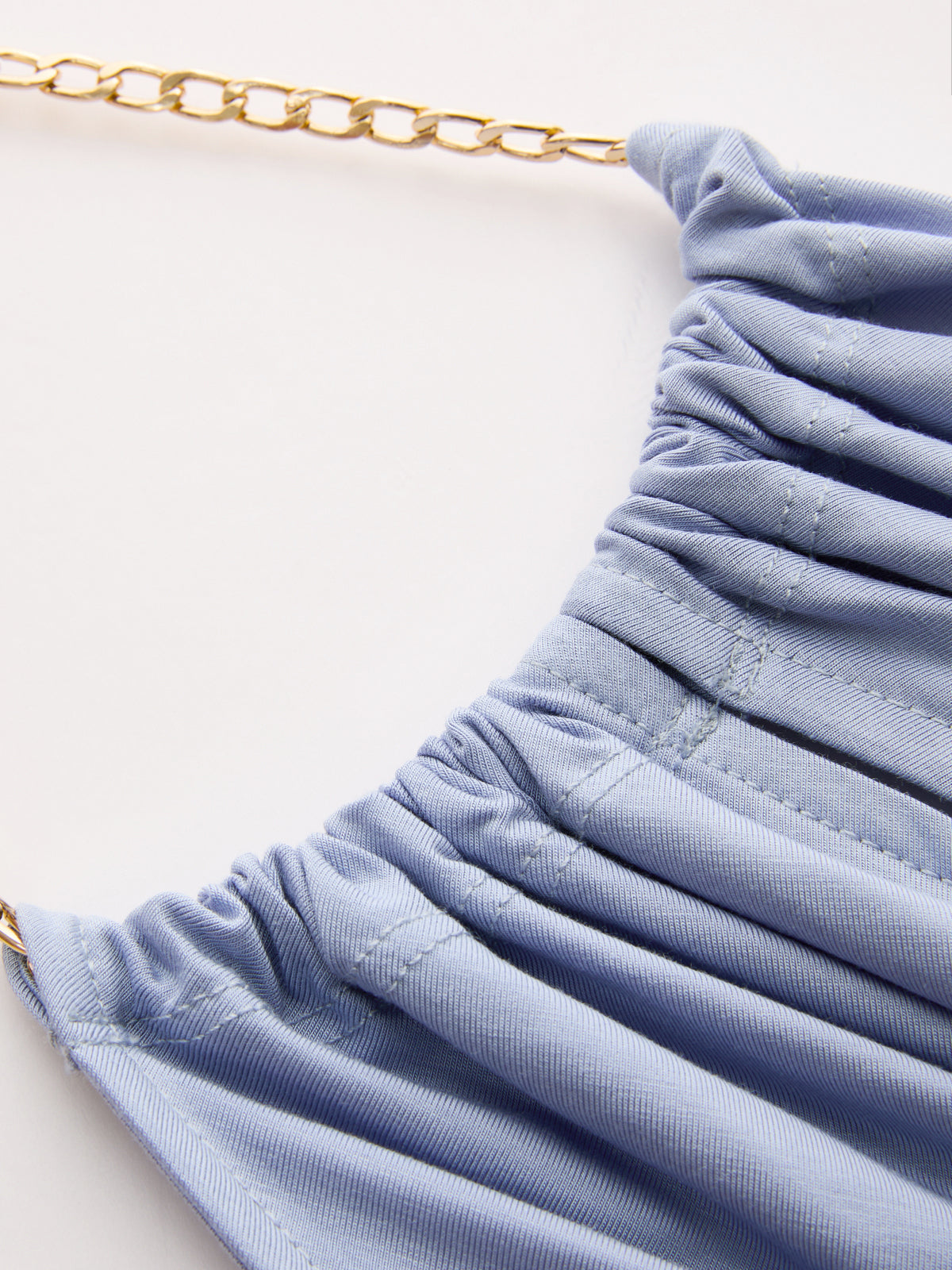 Chain Halter Bodysuit & High-Waisted Palazzo Pants Set