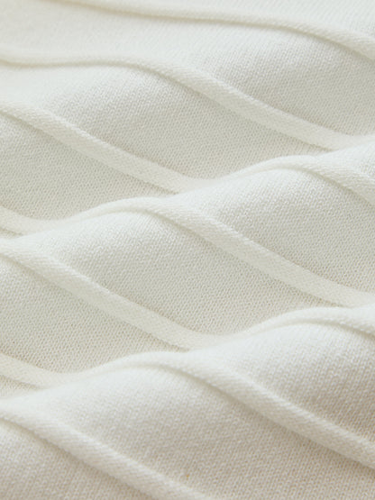 Contrast Trim Short Sleeve Knit Maxi Dress