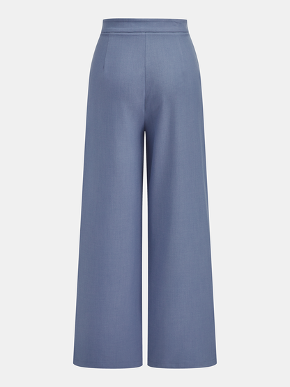 Sleeveless Vest & Wide-Leg Pants Set