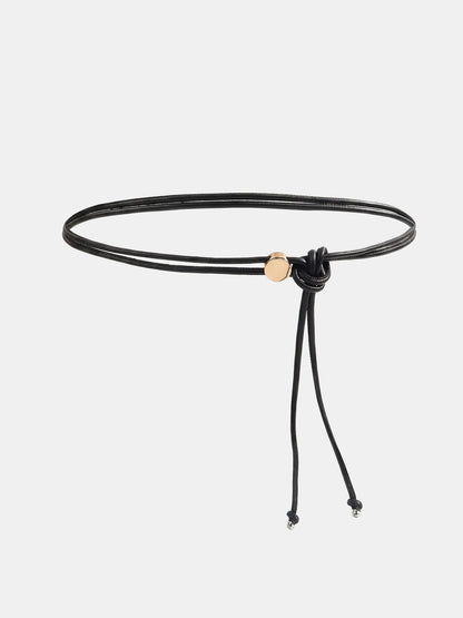 Adjustable Knotted Thin Waist Belt