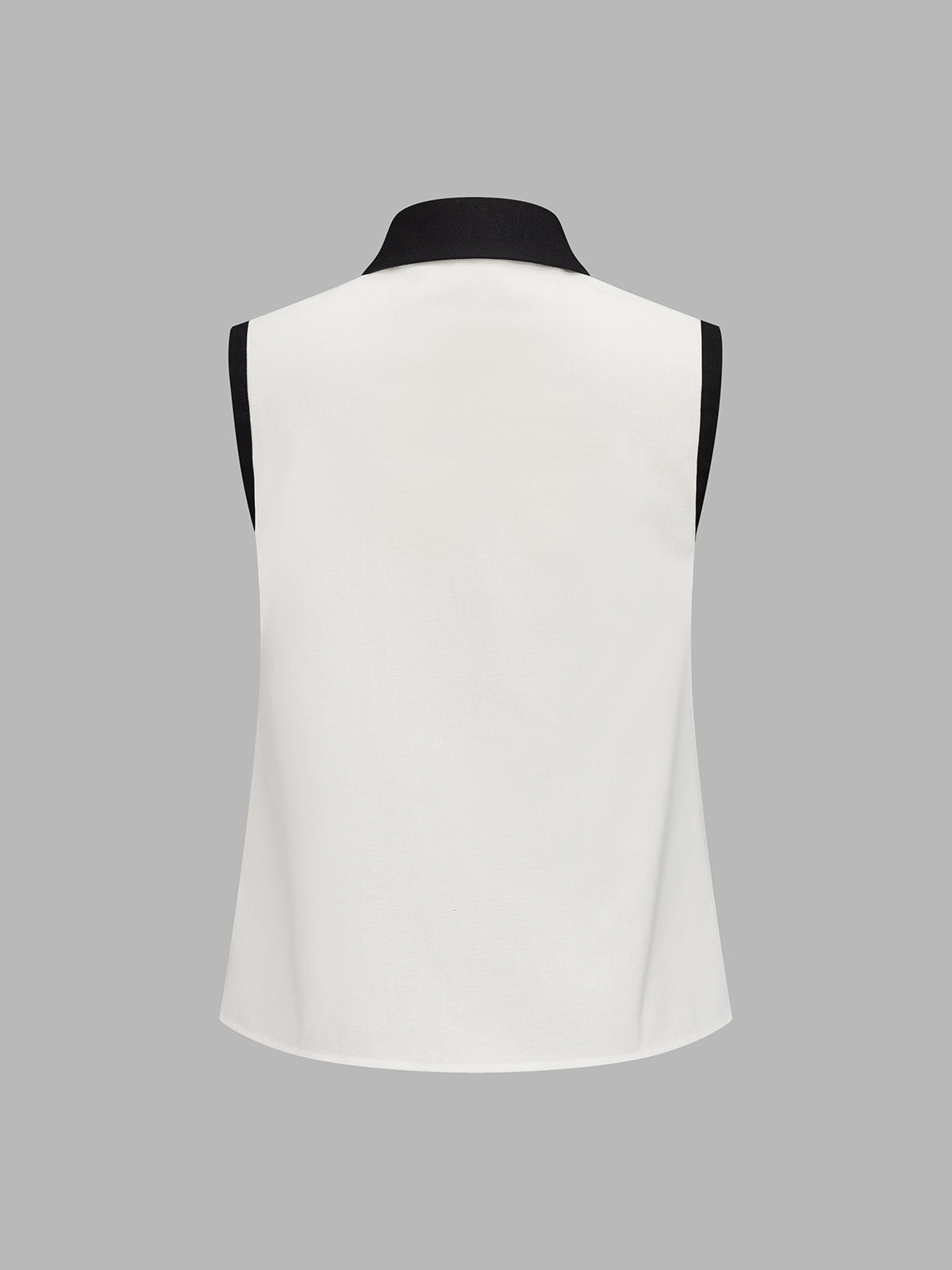 Contrast Trim Sleeveless Shirt & Shorts Set