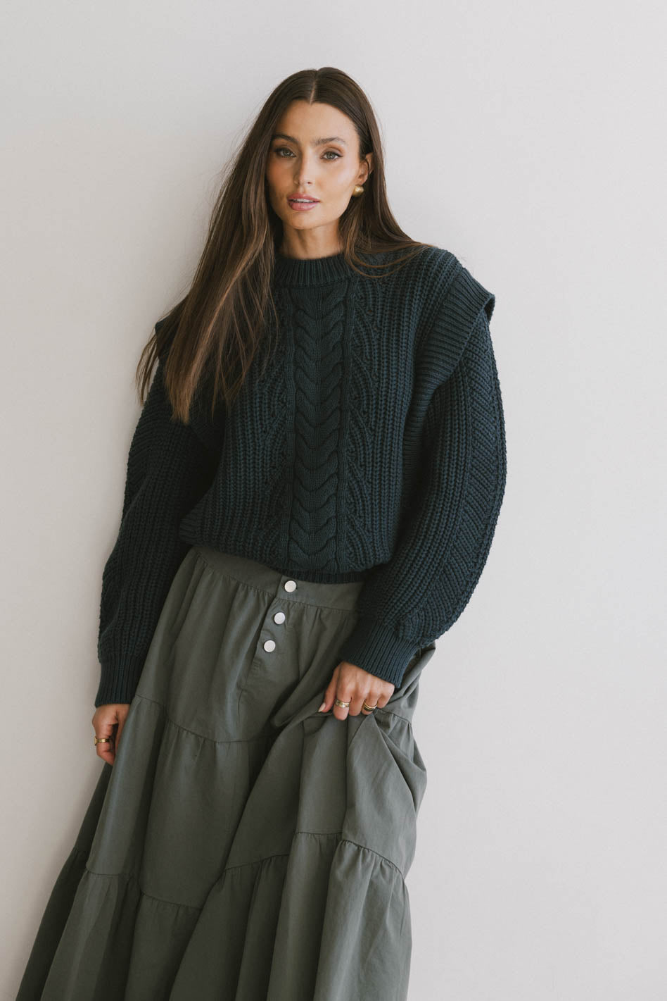 Dream Knit Sweater in Dark Teal - FINAL SALE