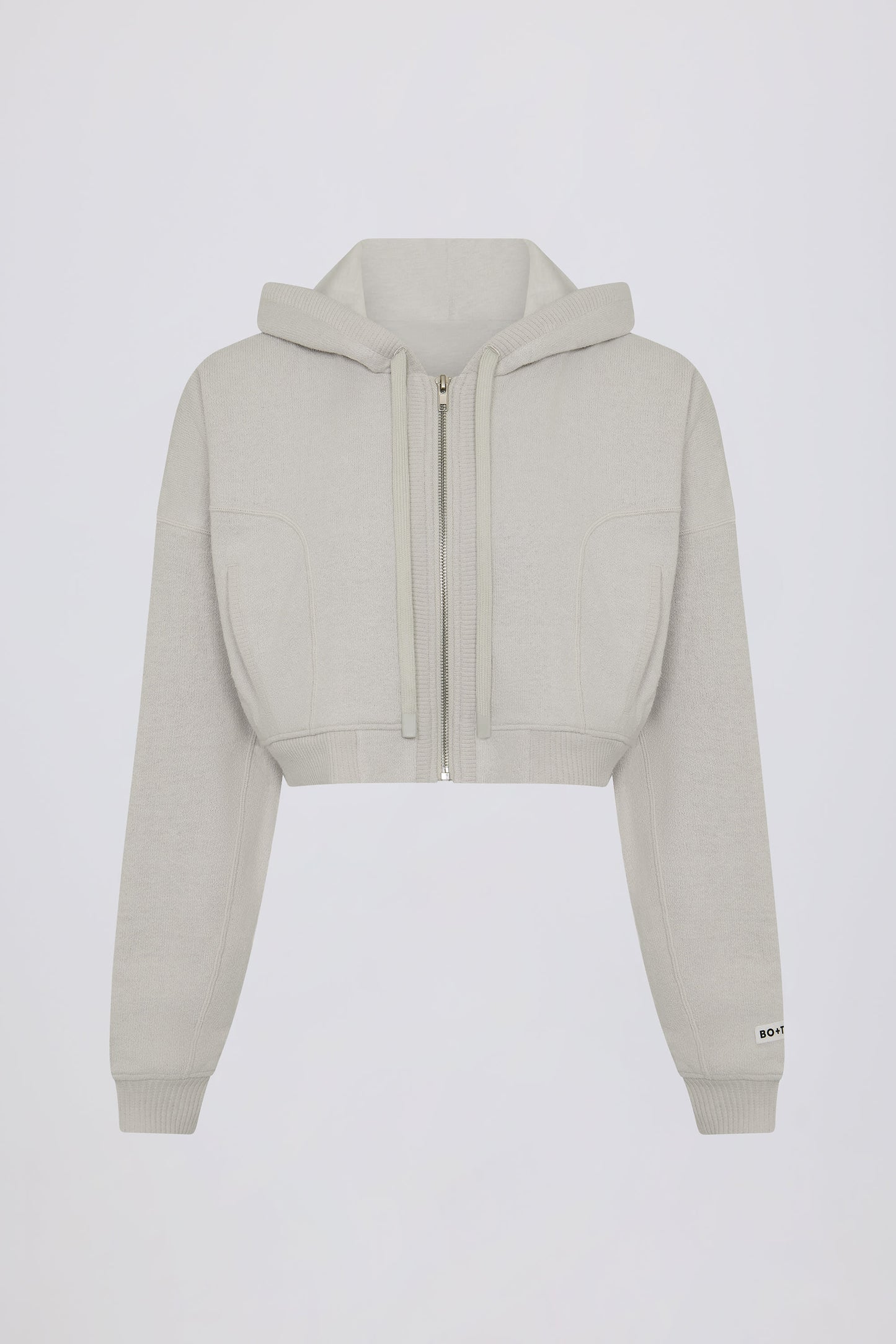 Lightweight Knit V-Neck Oversized Jumper in Light Grey