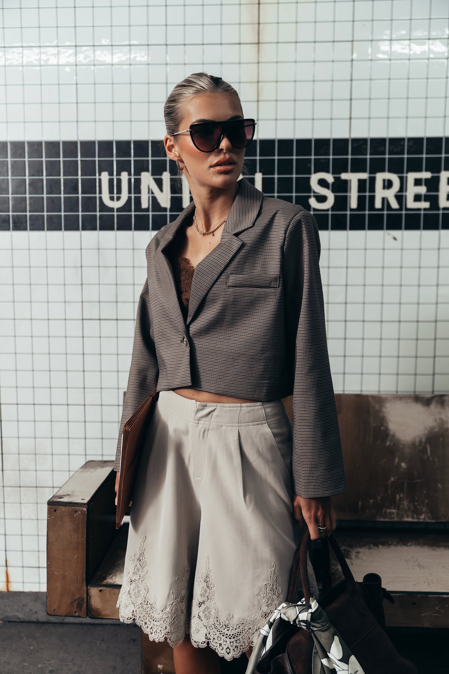 Crystal Cropped Blazer
