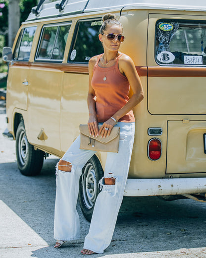 Bronzer Cotton Tank - Rust