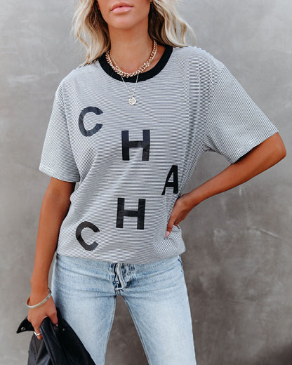 Ellandemm - Striped Cotton Cha Cha Tee