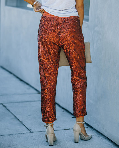 Attention Seeking Sequin Joggers