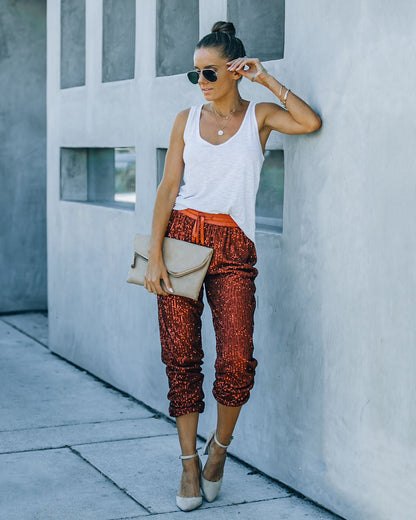 Attention Seeking Sequin Joggers
