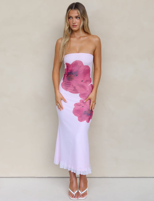 LILLIAN DRESS - PINK : BABY PINK