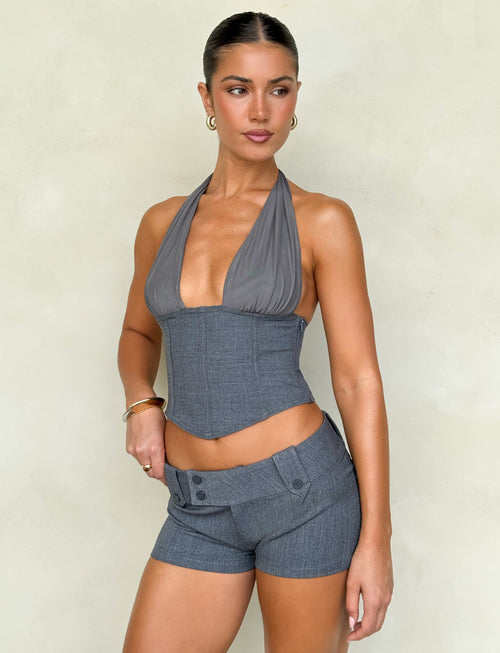 JANECE TOP - GREY