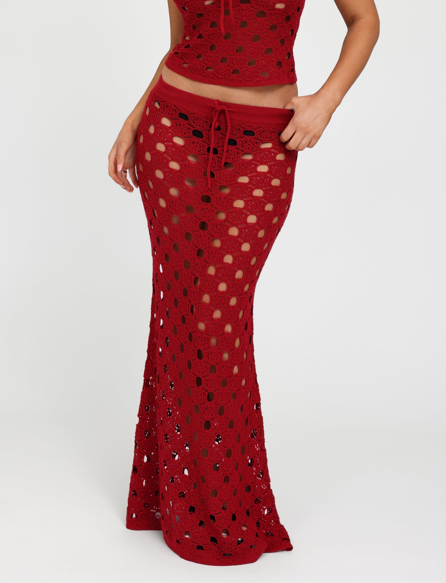 KINCADE SKIRT - RED : CHERRY RED