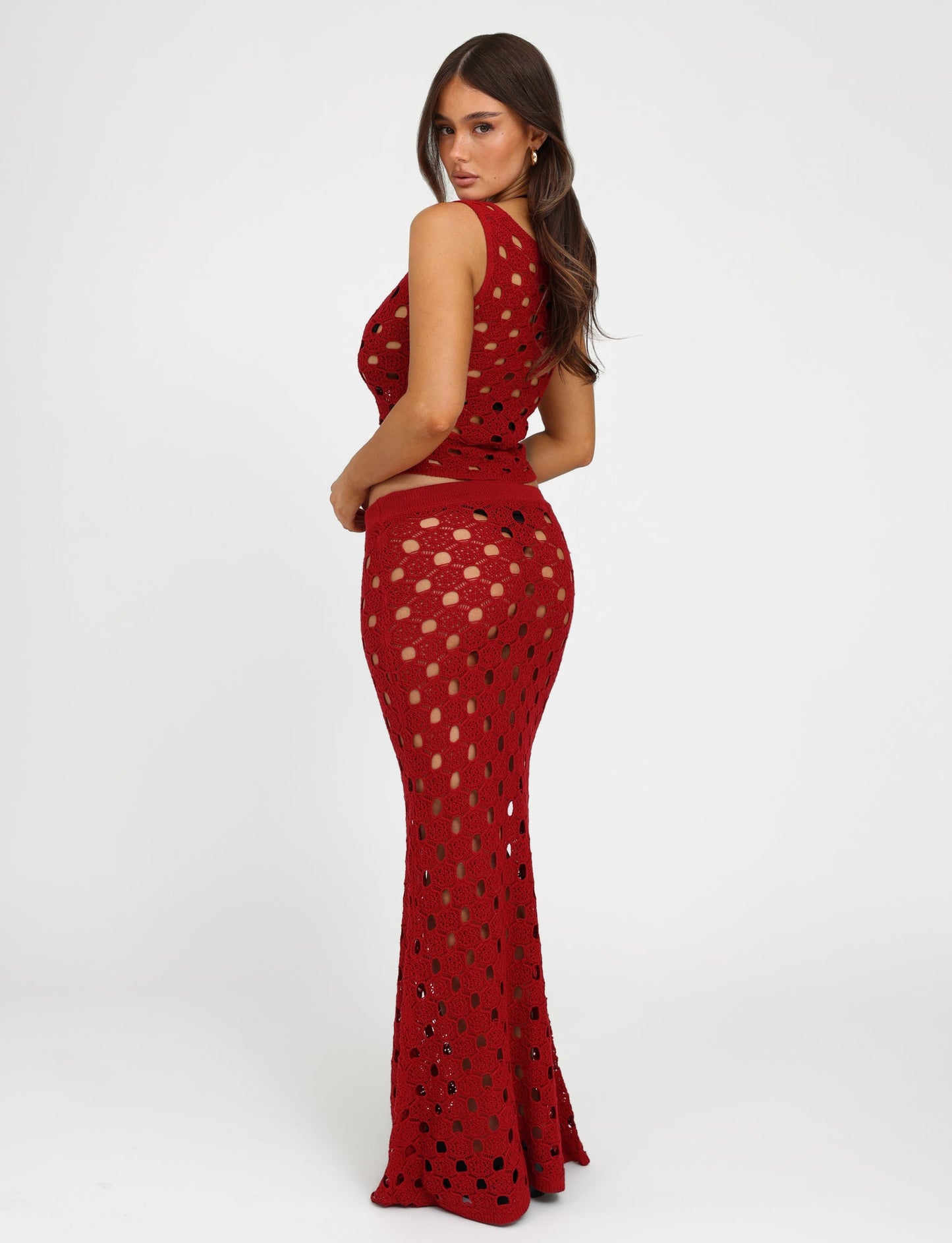 KINCADE SKIRT - RED : CHERRY RED