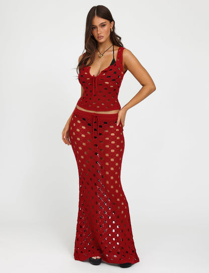 KINCADE TOP - RED : CHERRY RED